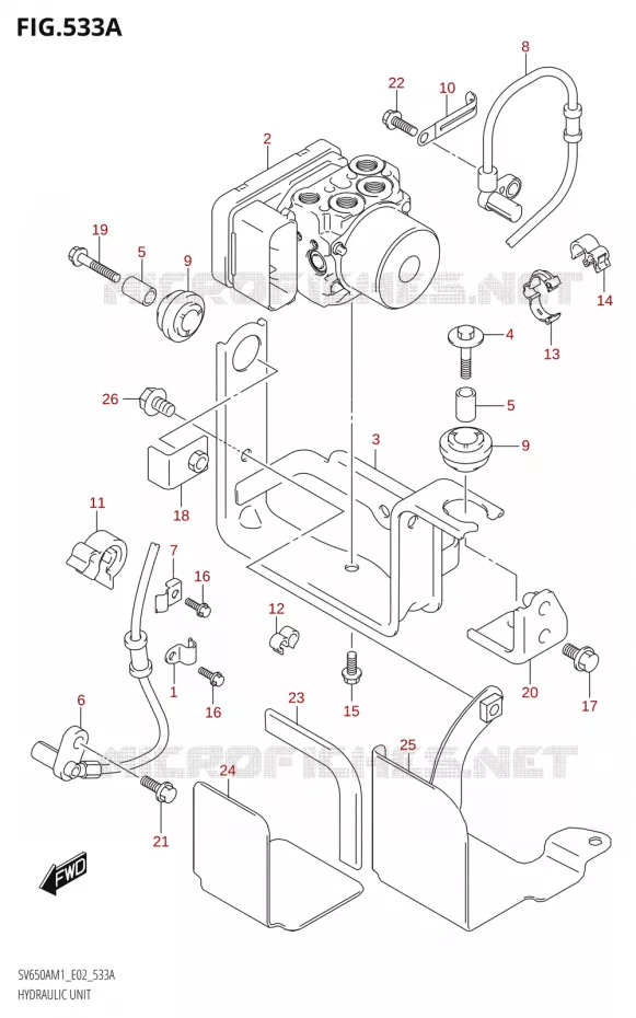SYSTÈME ABS Suzuki MOTO 650 SV 2021  SV650A M1 (E02)