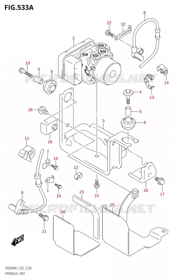 SYSTÈME ABS Suzuki MOTO 650 SV 2021  SV650A M1 (E19)