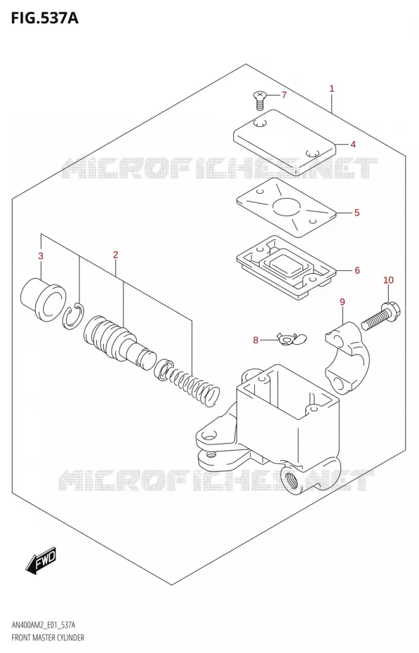 MAITRE CYLINDRE AVANT Suzuki SCOOTER 400 BURGMAN 2022  AN400A M2 (E01)
