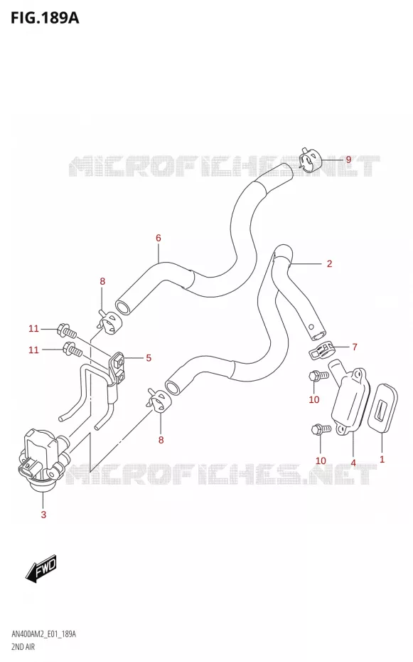 SYSTEME RECYCLAGE GAZ ECHAPPEMENT Suzuki SCOOTER 400 BURGMAN 2022  AN400A M2 (E01)