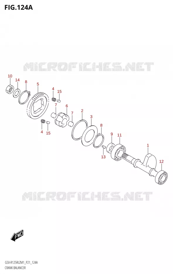 BALANCIER Suzuki MOTO 125 GSX-R 2021  GSX-R125RLZ M1 (P21)