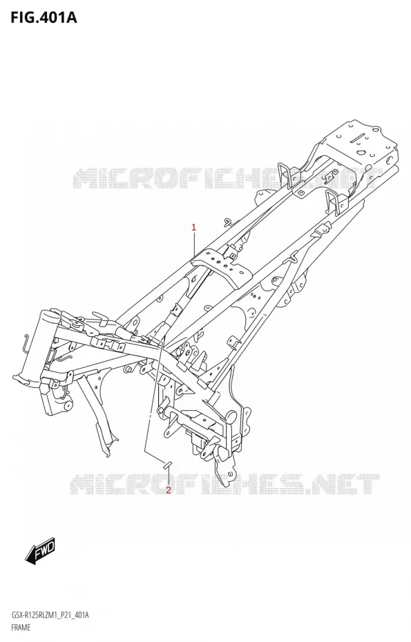 CADRE Suzuki MOTO 125 GSX-R 2021  GSX-R125RLZ M1 (P21)