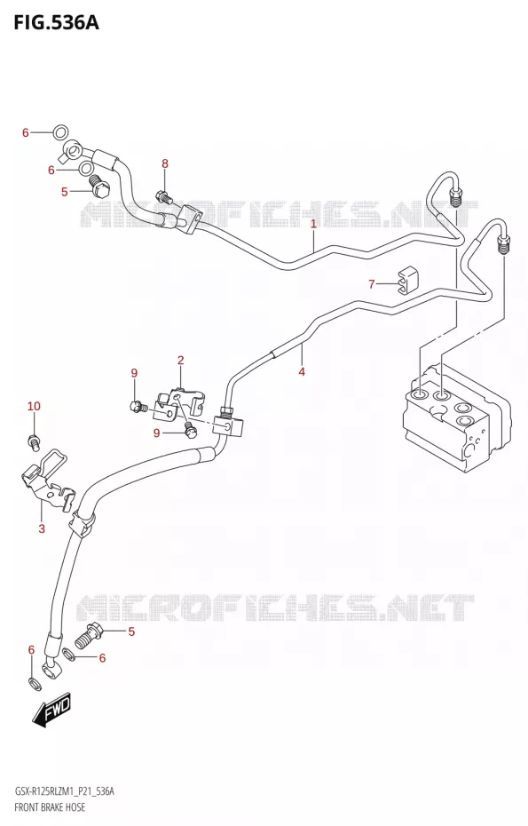 DURITE DE FREIN AVANT Suzuki MOTO 125 GSX-R 2021  GSX-R125RLZ M1 (P21)