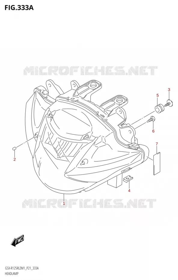 PHARE Suzuki MOTO 125 GSX-R 2021  GSX-R125RLZ M1 (P21)