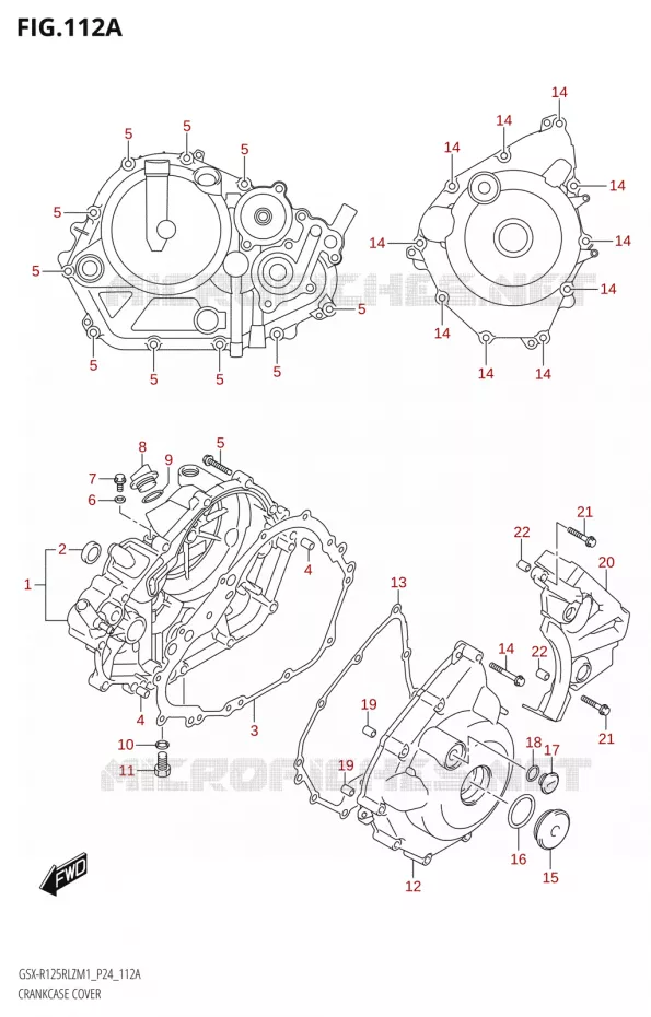CARTER Suzuki MOTO 125 GSX-R 2021  GSX-R125RLZ M1 (P24)