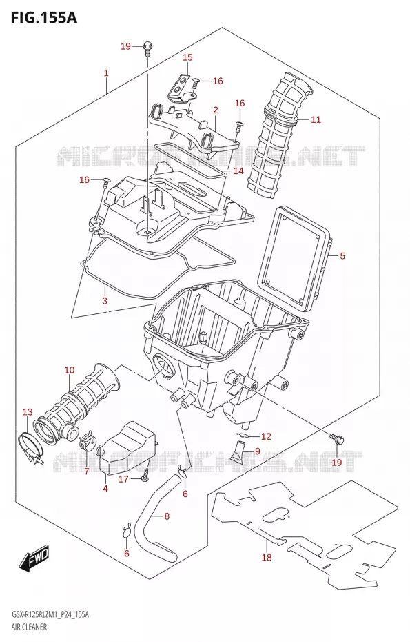 FILTRE A AIR Suzuki MOTO 125 GSX-R 2021  GSX-R125RLZ M1 (P24)