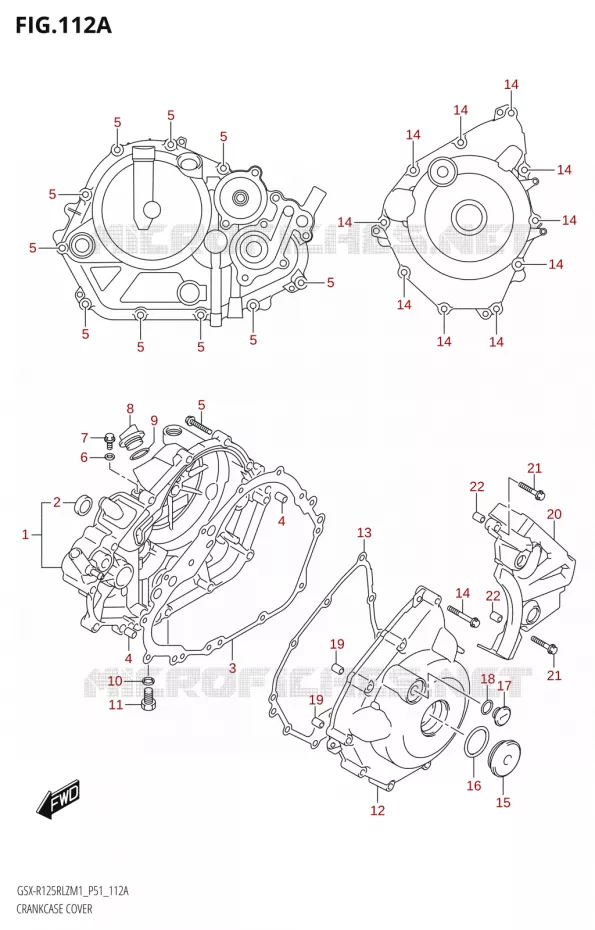 CARTER Suzuki MOTO 125 GSX-R 2021  GSX-R125RLZ M1 (P51)