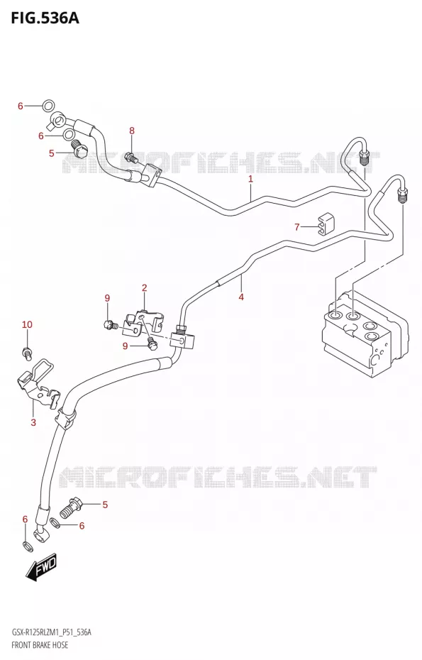DURITE DE FREIN AVANT Suzuki MOTO 125 GSX-R 2021  GSX-R125RLZ M1 (P51)