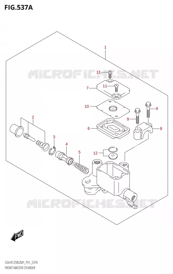 MAITRE CYLINDRE AVANT Suzuki MOTO 125 GSX-R 2021  GSX-R125RLZ M1 (P51)