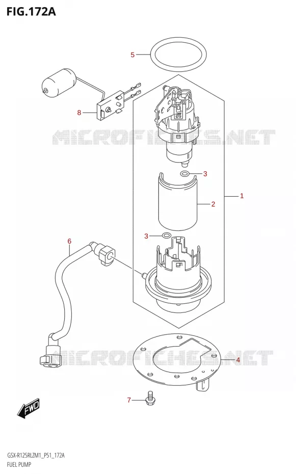POMPE A ESSENCE Suzuki MOTO 125 GSX-R 2021  GSX-R125RLZ M1 (P51)