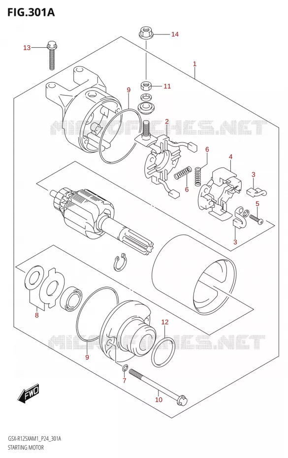 DEMARREUR Suzuki MOTO 125 GSX-R 2021  GSX-R125XA M1 (P24)