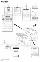 ETIQUETTE (LT A400FM0 P03) pour Suzuki KINGQUAD 400 2020