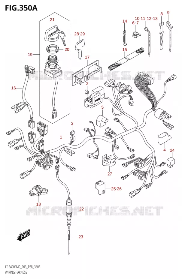 FAISCEAU ELECTRIQUE Suzuki QUAD 400 KINGQUAD 2020  LT-F400FZ M0 (P03)