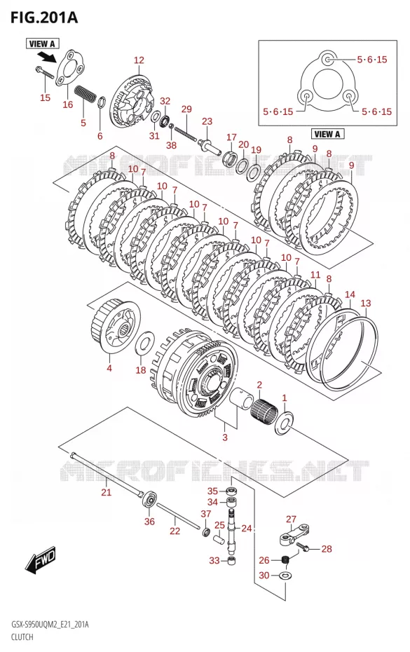 EMBRAYAGE Suzuki MOTO 950 GSX-S 2022  GSX-S950UQM2 (E21)