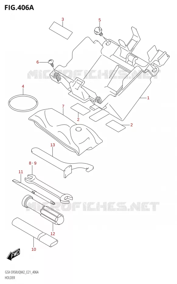 SUPPORT Suzuki MOTO 950 GSX-S 2022  GSX-S950WQM2 (E21)