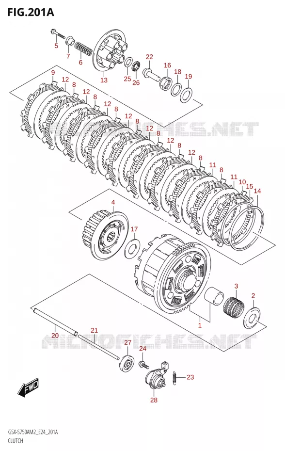 EMBRAYAGE Suzuki MOTO 750 GSX-S 2022  GSX-S750A M2