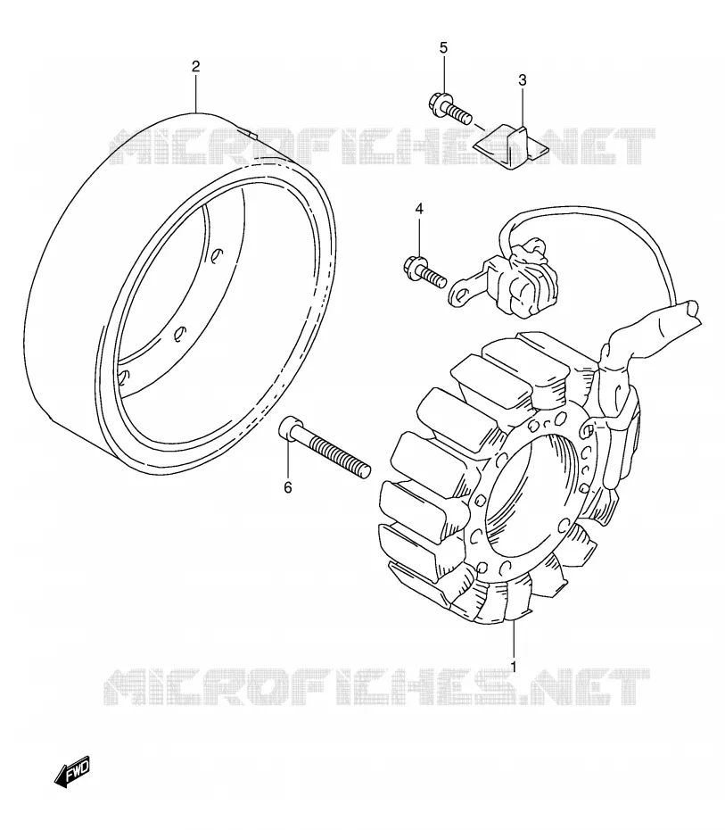 ALLUMAGE ROTOR - STATOR Suzuki MOTO 1000 TL-S 1999  TL1000SX(E2)