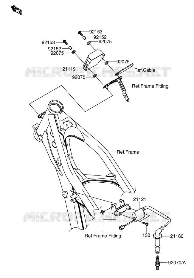 ALLUMAGE Suzuki MOTO 250 RM-Z 2004  RM-Z250K4(E19)