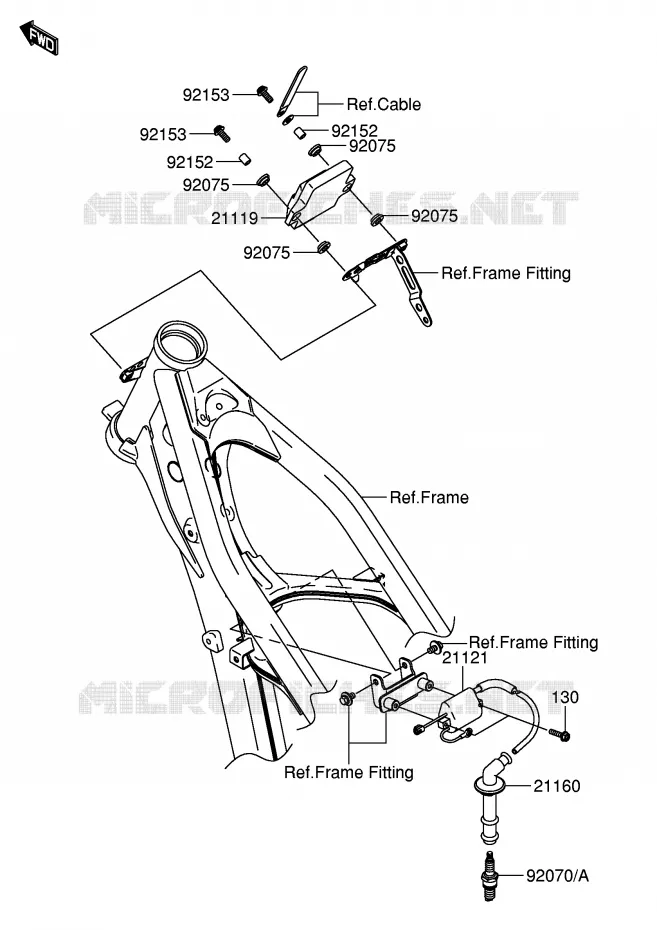 ALLUMAGE Suzuki MOTO 250 RM-Z 2005  RM-Z250K5(E19)