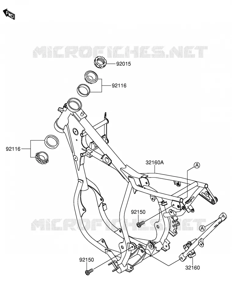 CADRE Suzuki MOTO 65 RM 2003  RM65K3(E3)