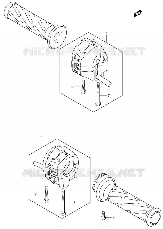 COMMODOS (SV1000/U1/U2) Suzuki MOTO 1000 SV 2005  SV1000U1K5(E2)