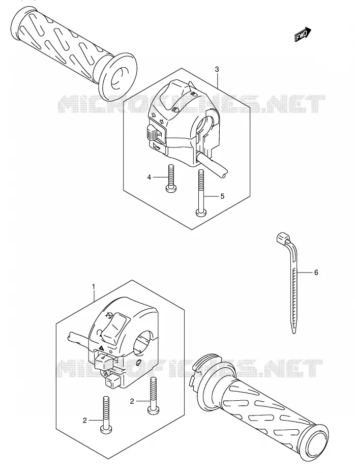 COMMODOS (SV1000S/S1/S2) Suzuki MOTO 1000 SV 2004  SV1000U1K4(E2)