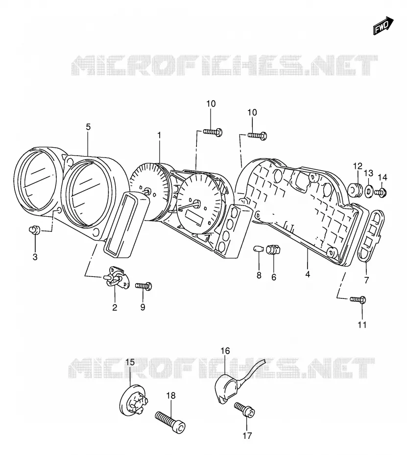 COMPTEUR Suzuki MOTO 1000 TL-R 2000  TL1000RY(E2)