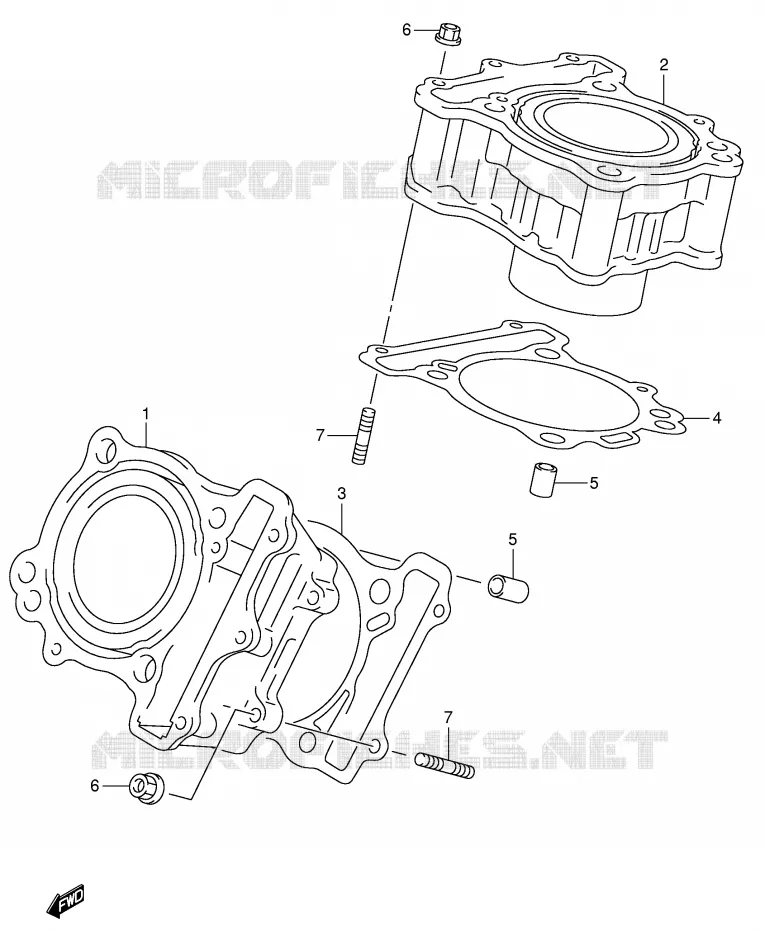 CYLINDRE Suzuki MOTO 650 SV 2000  SV650UY(E2)