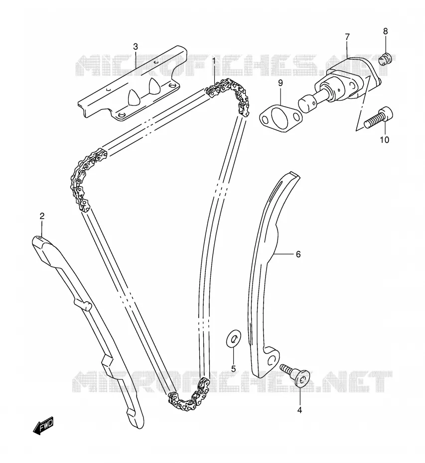 DISTRIBUTION Suzuki MOTO 250 DR-Z 2003  DR-Z250K3(E3/E28)