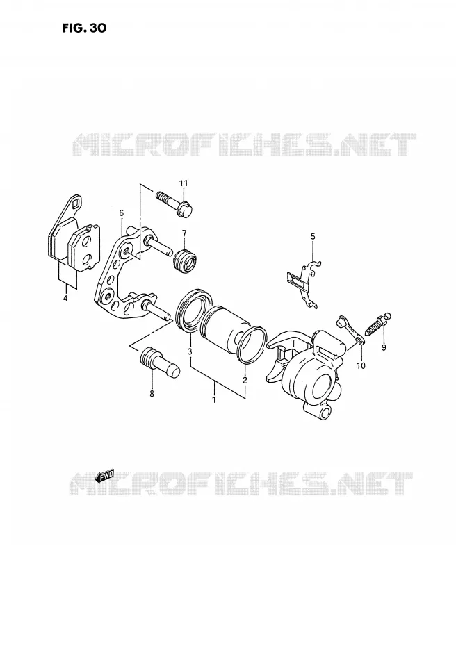 ETRIER DE FREIN AVANT Suzuki MOTO 80 RM 1993  RM80P(E3)