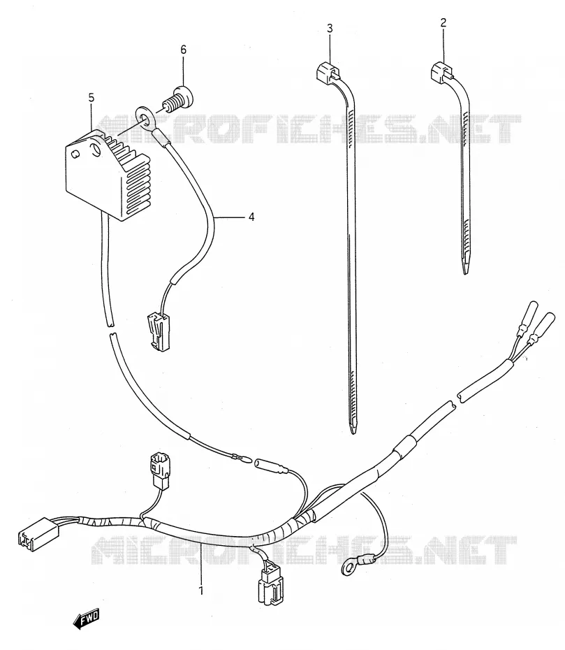 FAISCEAU ELECTRIQUE Suzuki MOTO 250 RMX 1989  RMX250K(E28)