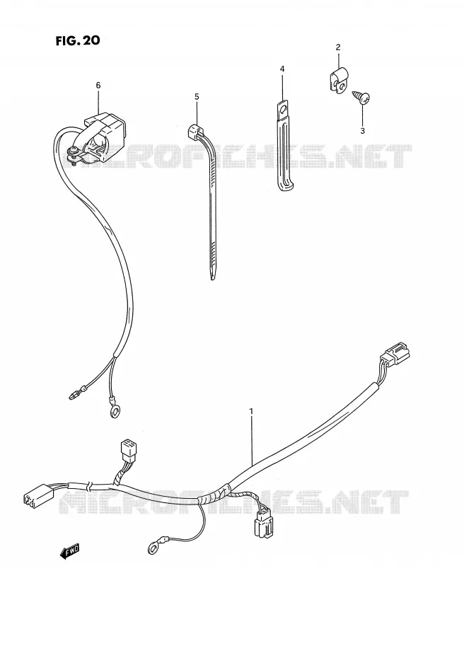 FAISCEAU ELECTRIQUE Suzuki MOTO 250 RMX 1993  RMX250RP(E1)