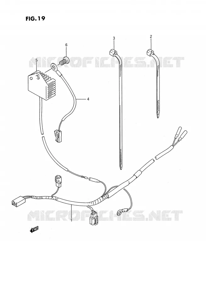 FAISCEAU ELECTRIQUE Suzuki MOTO 250 RMX 1996  RMX250T(E3)