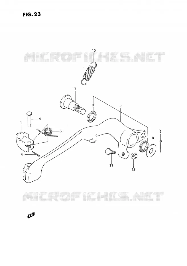 FREIN ARRIERE Suzuki MOTO 250 RMX 1993  RMX250RP(E1)
