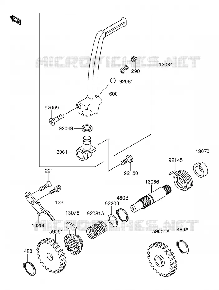KICK Suzuki MOTO 100 RM 2003  RM100K3(E21)