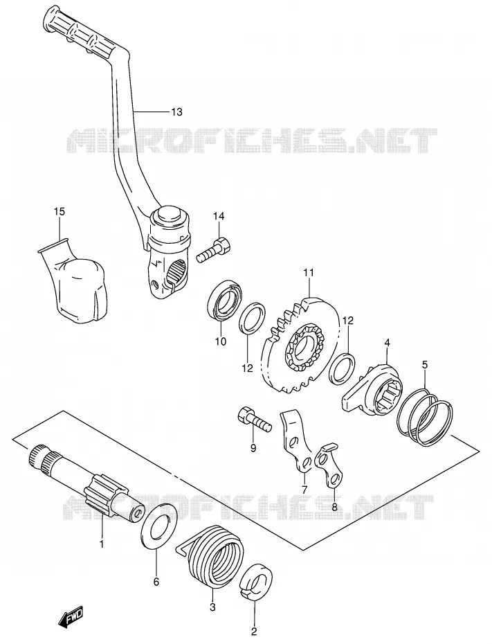 KICK Suzuki MOTO 85 RM 2006  RM85LK6(P3/P28)