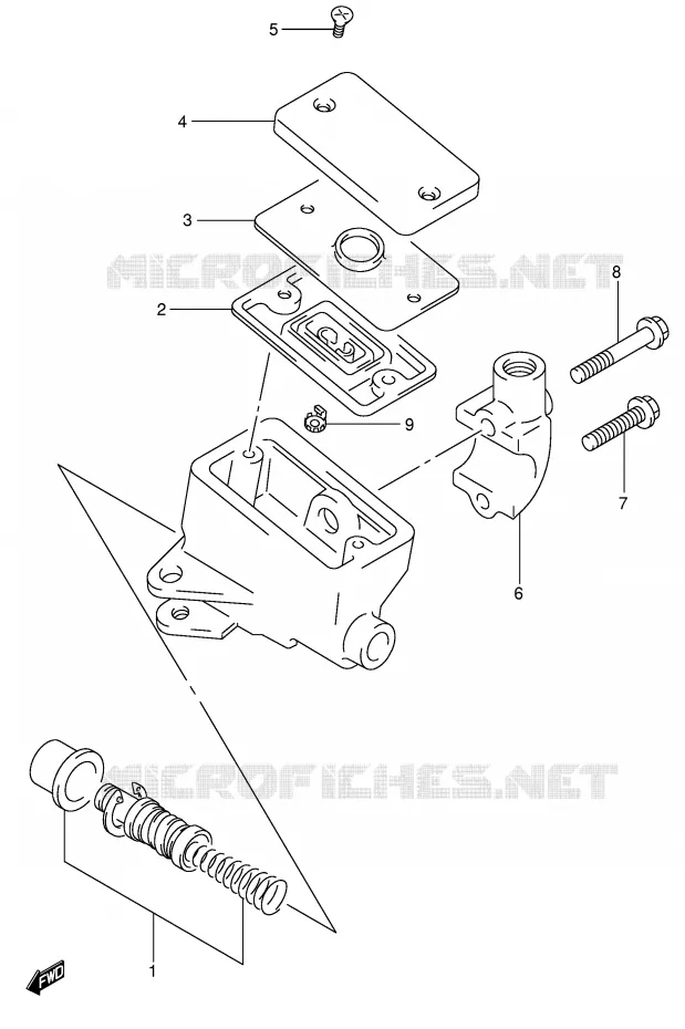 MAITRE CYLINDRE AVANT (SV650X/UX/Y/UY/K1/K2/UK2) Suzuki MOTO 650 SV-S 2000  SV650SY(E2)