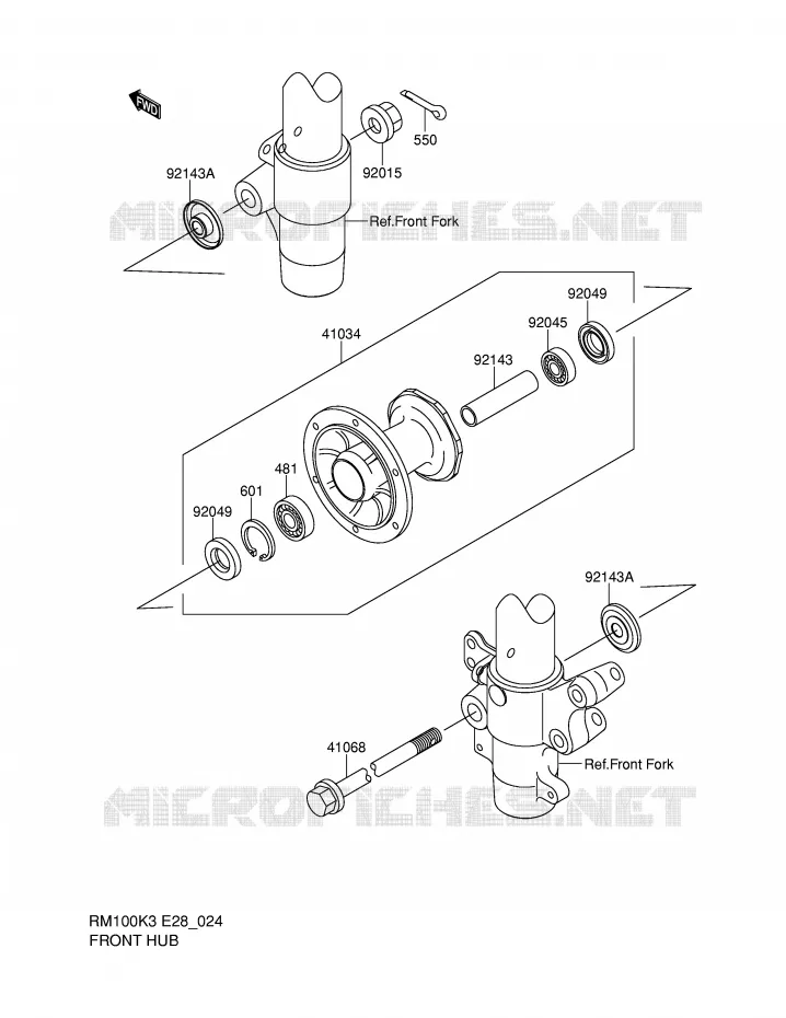 MOYEU AVANT Suzuki MOTO 100 RM 2004  RM100K4(E28)