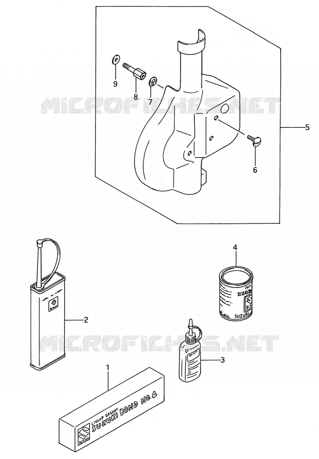 OPTIONS Suzuki MOTO 80 RM 1995  RM80S(E28)