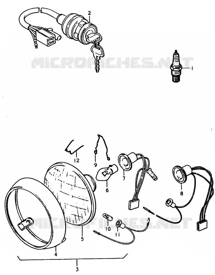 PIECES MARCHES SPECIAUX (E17) Suzuki MOTO 370 SP 1979  SP370N(C/N)