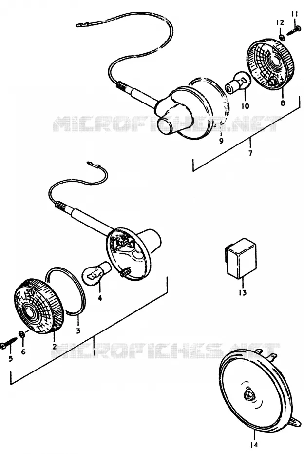 PIECES MARCHES SPECIAUX (E4) Suzuki MOTO 370 SP 1979  SP370N(C/N)