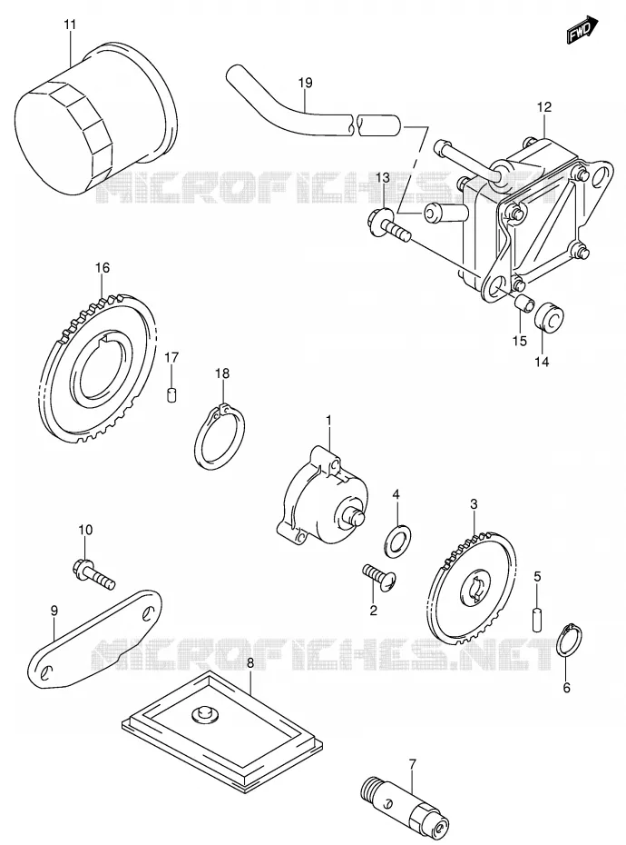 POMPE A HUILE - POMPE A ESSENCE Suzuki MOTO 650 SV 2002  SV650UK2(E2)