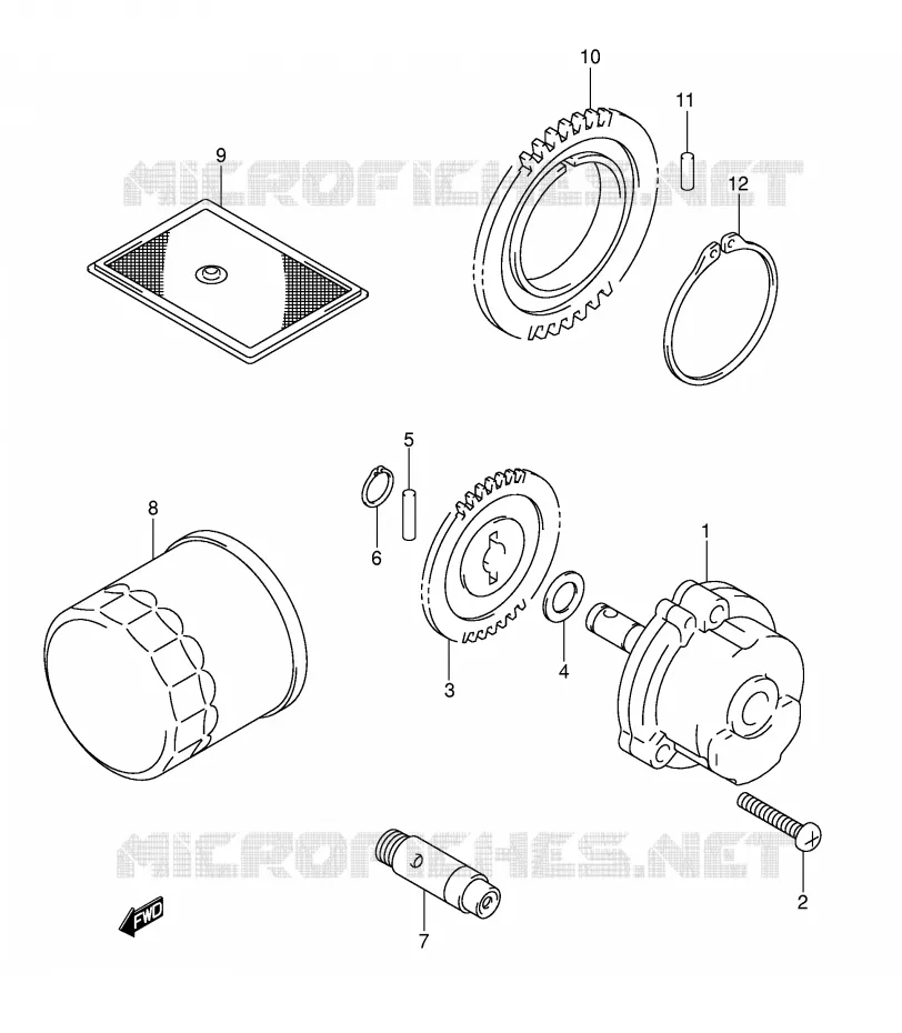 POMPE A HUILE Suzuki MOTO 1000 SV-S 2003  SV1000S2K3(E2)