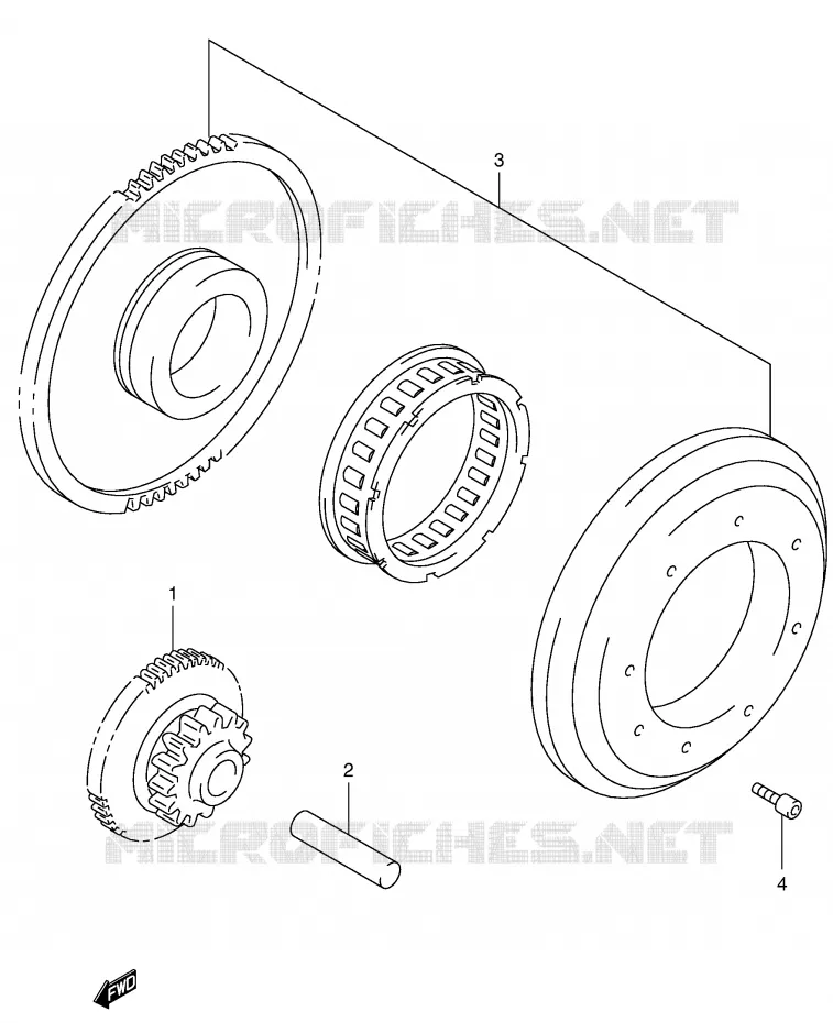 ROUE LIBRE DE DEMARREUR Suzuki MOTO 650 SV-S 1999  SV650SUX(E2)