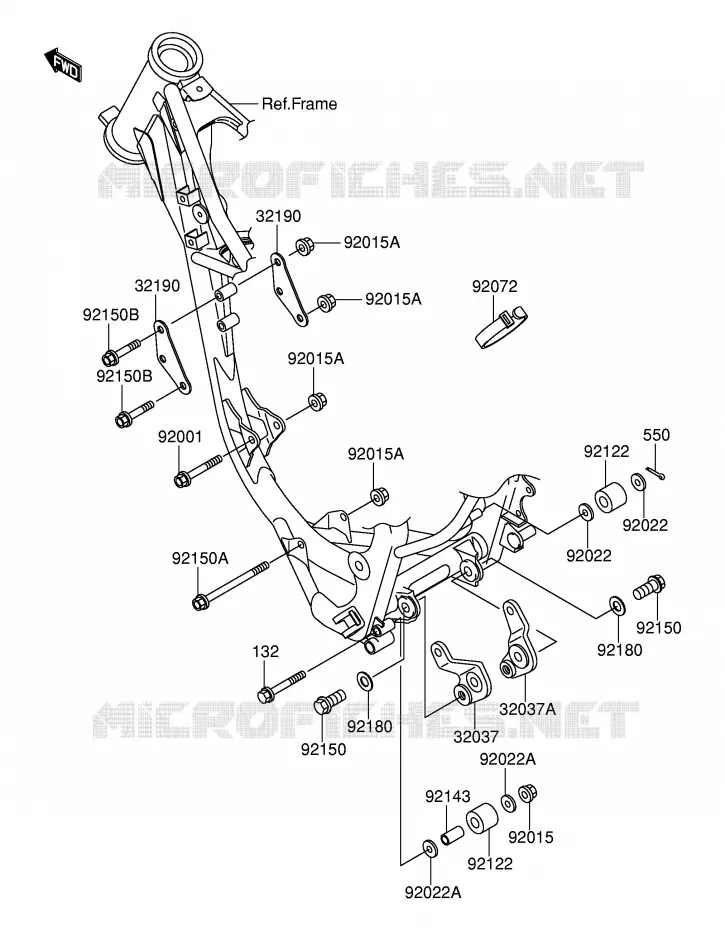 SUPPORT MOTEUR Suzuki MOTO 100 RM 2003  RM100K3(E21)