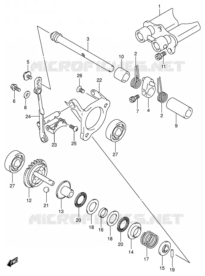 VALVE D'ECHAPPEMENT (MODELE K5/K6) Suzuki MOTO 85 RM 2005  RM85LK5(P3/P28)
