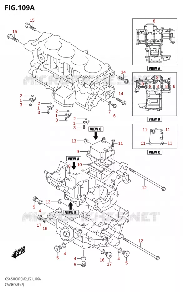 CARTERS MOTEUR (2) Suzuki MOTO 1000 GSX-S 2022  GSX-S1000RQ 2022 M2 (E21)