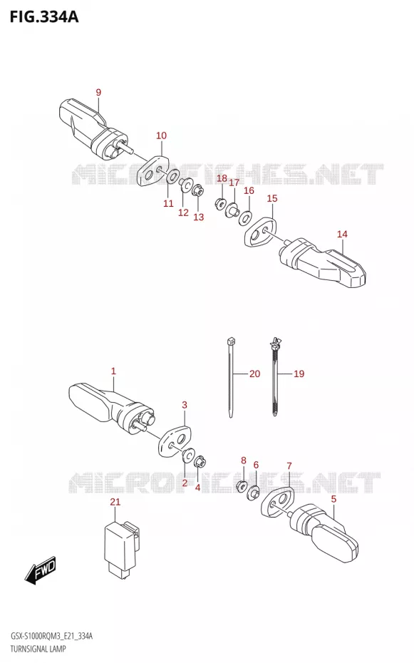 CLIGNOTANTS Suzuki MOTO 1000 GSX-S 2023  GSX-S1000RQ  M3 (E21)