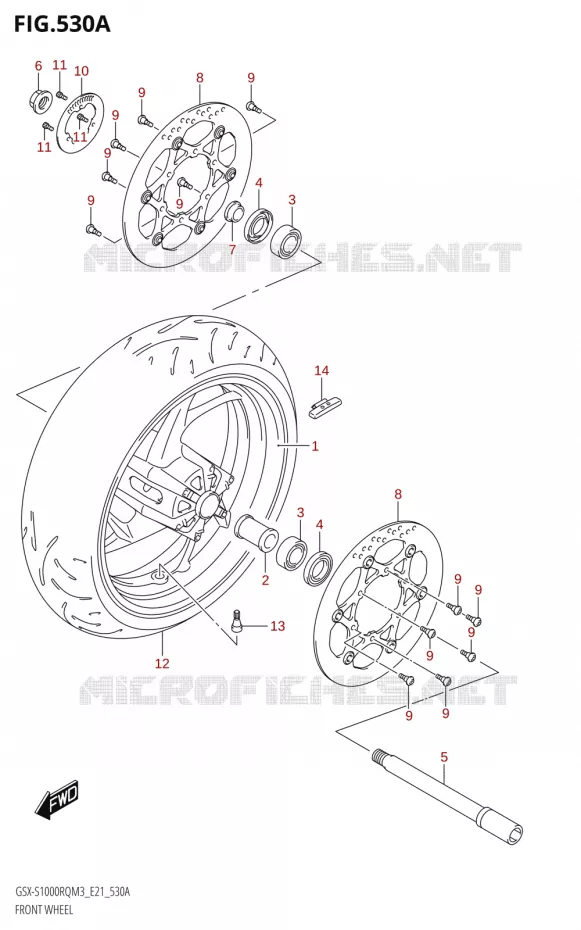 ROUE AVANT Suzuki MOTO 1000 GSX-S 2023  GSX-S1000RQ M3