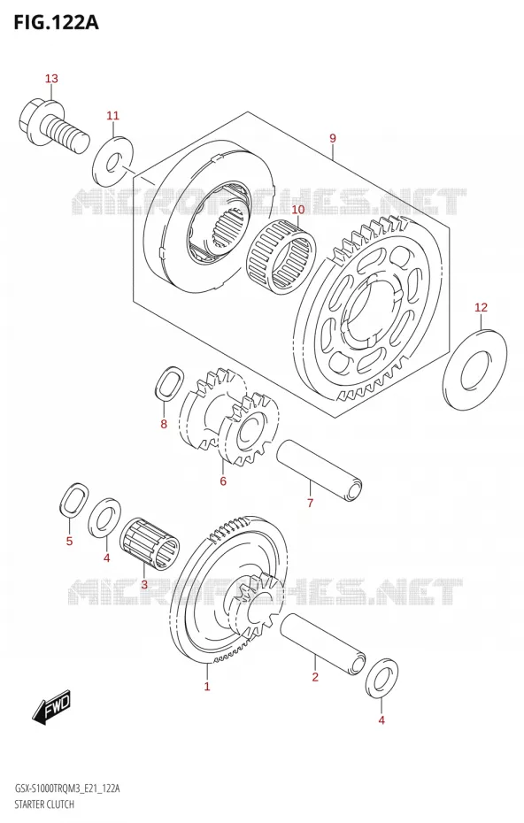 ROUE LIBRE DE DEMARREUR Suzuki MOTO 1000 GSX-S 2023  GSX-S1000TRQ M3 (E21)